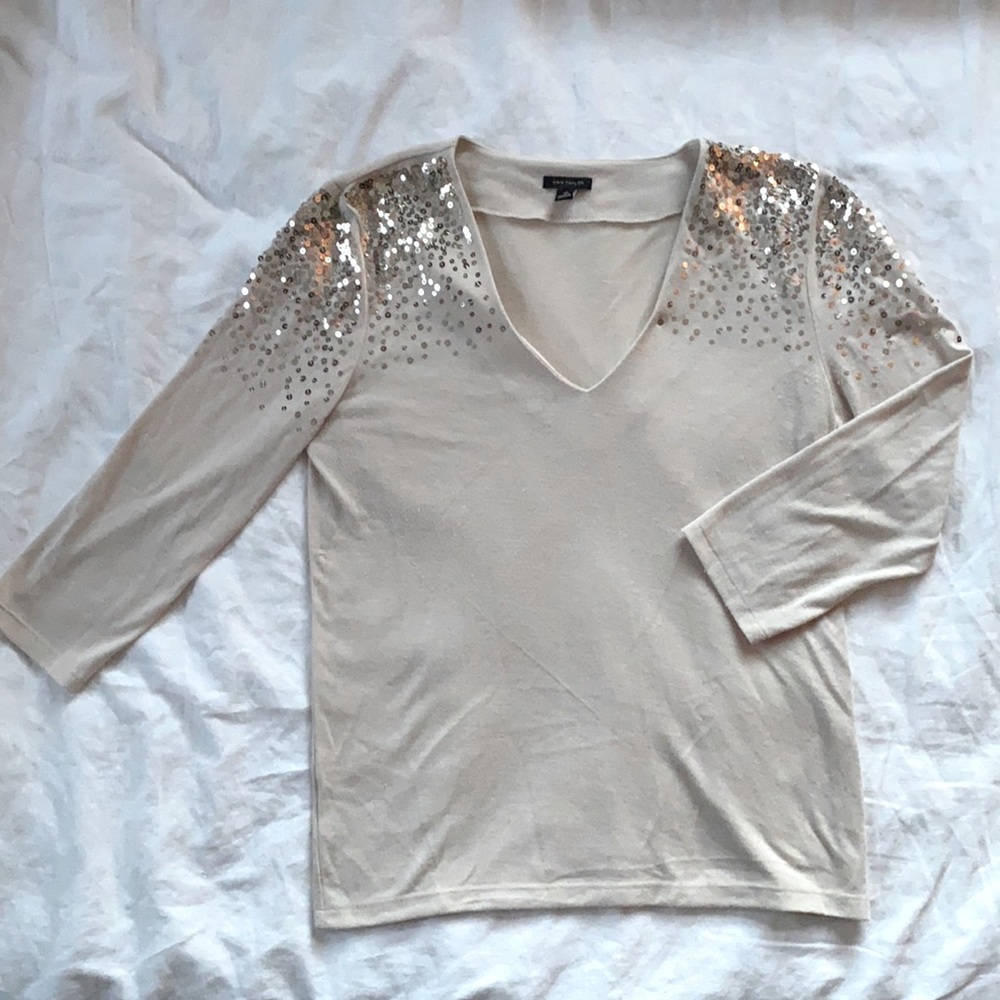 Ann Taylor Ombré Sequined Sweater